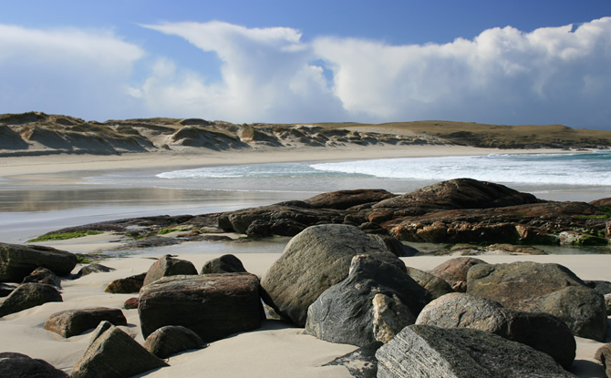 Uist beach scene